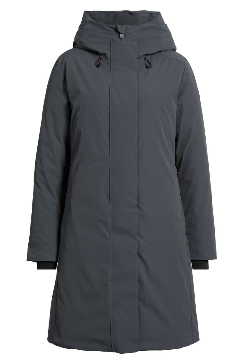 Leandra Water Resistant Insulated Parka, Alternate, color, EBONY GREY