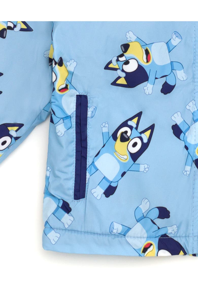 Hooded Rain Jacket, Alternate, color, Bluey Sky Blue