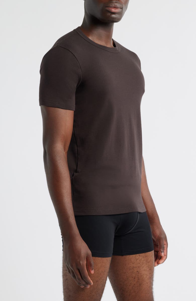 TOM FORD Cotton Jersey Crewneck T-Shirt, Alternate, color, Dark Chocolate