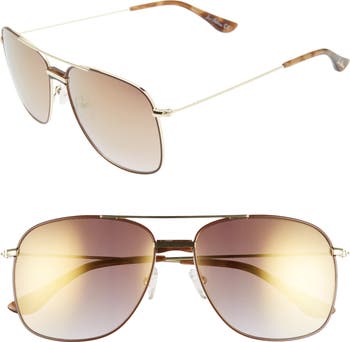 Sam Edelman 56mm Navigator Aviator Sunglasses | Nordstrom display picture 3