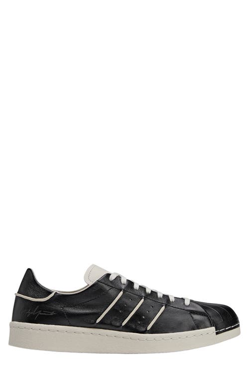 Y-3 Adidas Superstar Sneakers In Black/black/talc