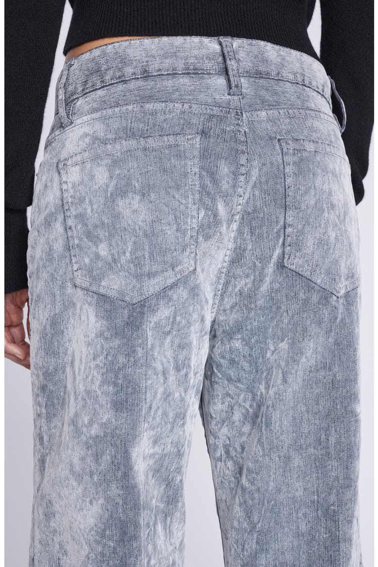 Le Baggy Palazzo Wide Leg Jeans, Alternate, color, GRAY FLOCK