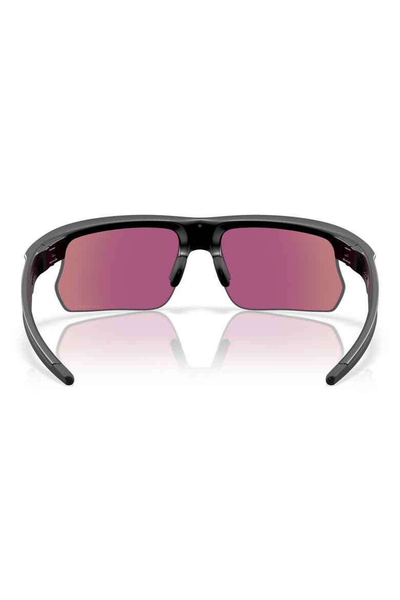 Bisphera 68mm Prizm™ Gradient Oversize Rectangular Sunglasses, Alternate, color, MATTE BLACK / PRIZM ROAD JADE