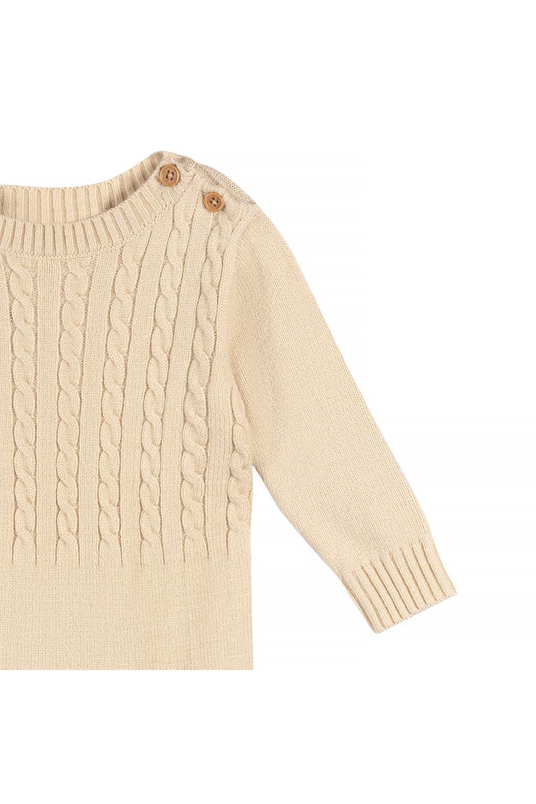 Sweater Knit Long Leg Romper, Alternate, color, Tan