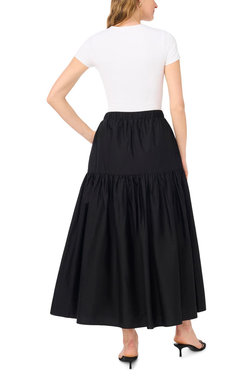 1.STATE Tiered Cotton Maxi Skirt, Alternate, color, Rich Black