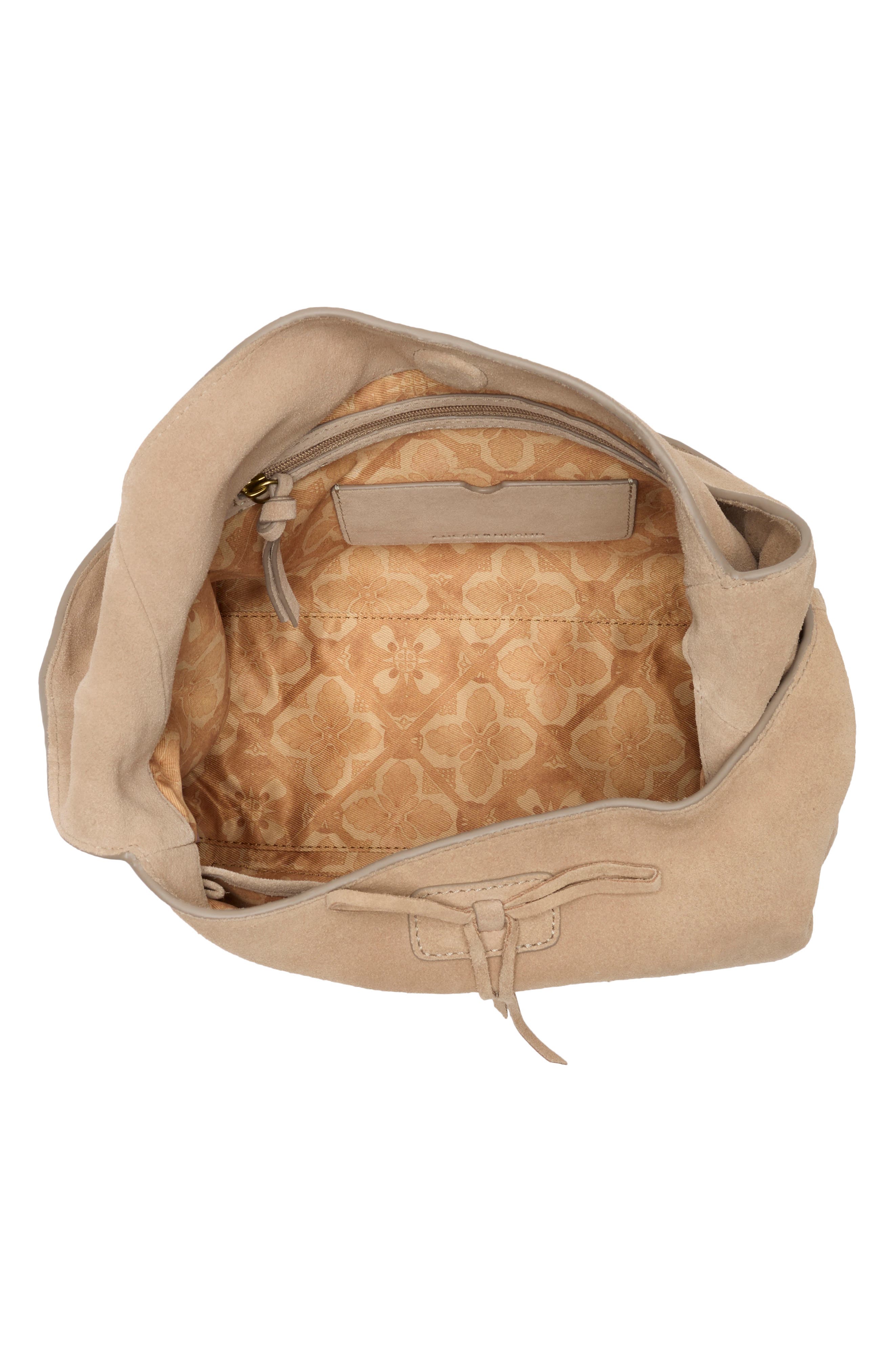 Clem Small Suede Shoulder Bag, Alternate, color, TUSCANY SOFT COW SUEDE LE