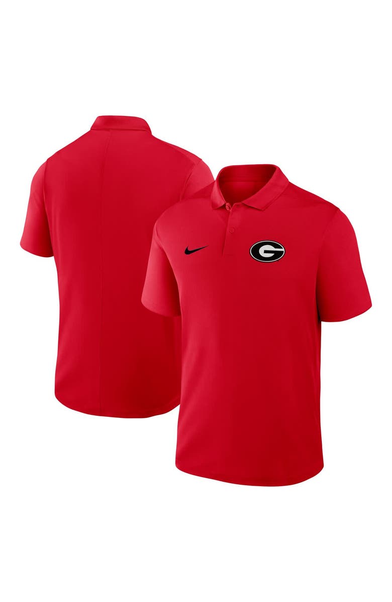 Nike Men's Nike Red Georgia Bulldogs Primetime Victory Primary Logo Performance Polo, Main, color, 