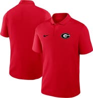 Nike Men's Nike Red Georgia Bulldogs Primetime Victory Primary Logo Performance Polo