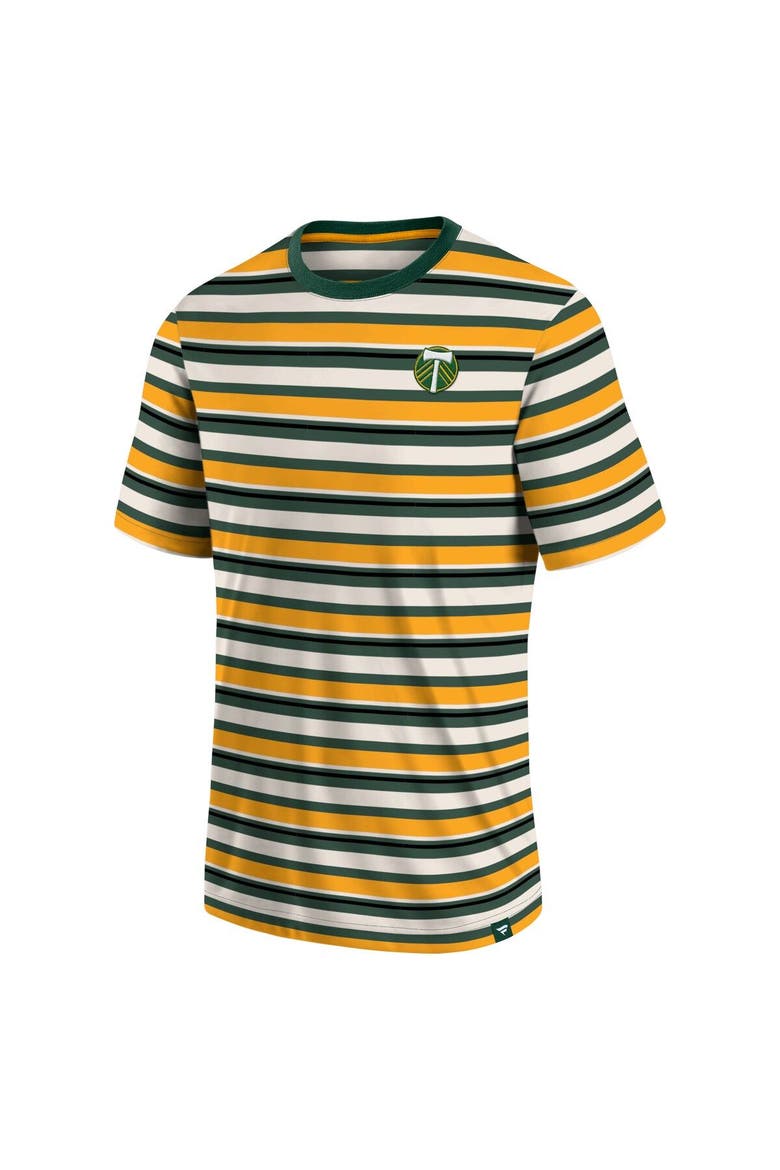 Men's Fanatics Branded Gold Portland Timbers Shot Clock Stripe T-Shirt, Alternate, color, Gold