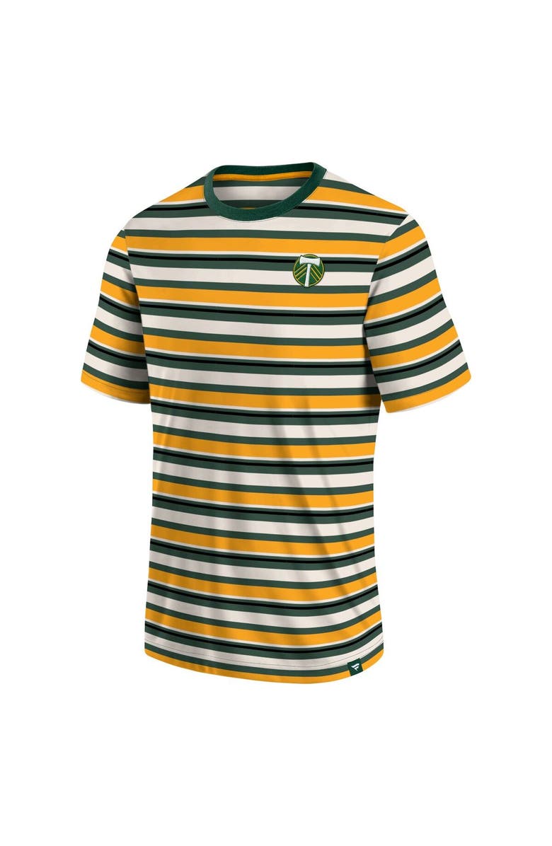FANATICS Men's Fanatics Branded Gold Portland Timbers Shot Clock Stripe T-Shirt, Alternate, color, 