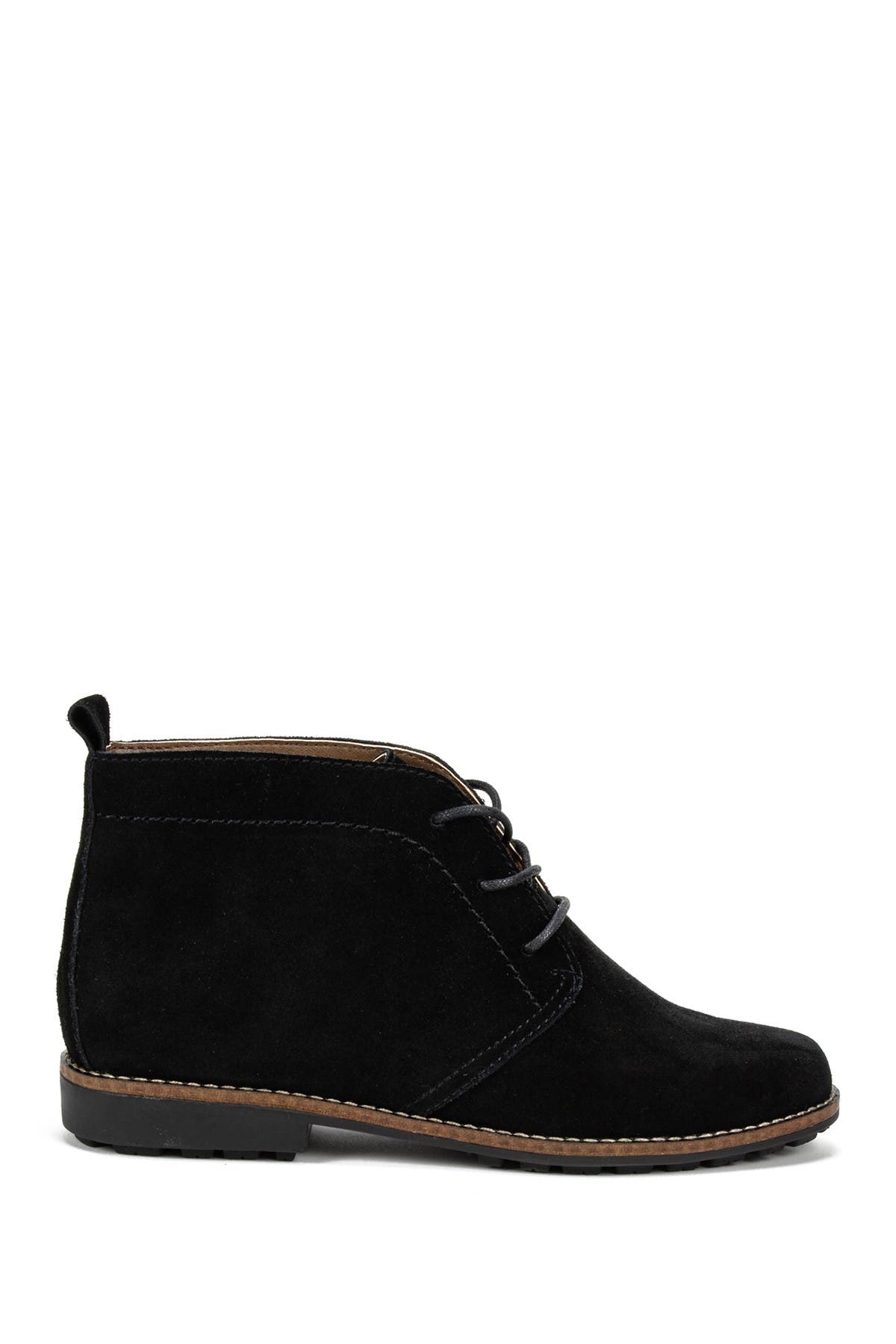 White Mountain Footwear Auburn Suede Bootie, Alternate, color, Black/Suede