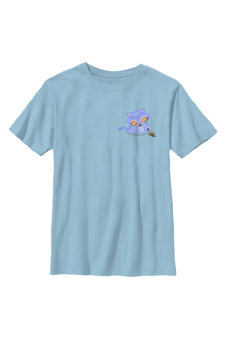 Boys' Mischievous Derpy Pocket Graphic Short Sleeve T-Shirt, Main, color, Light Blue