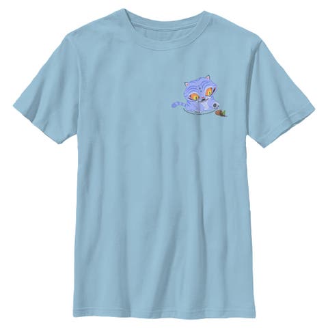 Boys' Mischievous Derpy Pocket Graphic Short Sleeve T-Shirt