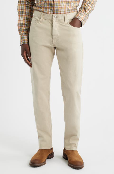 Everett Slim Straight Leg Jeans (Marble Tan) (Regular & Big)