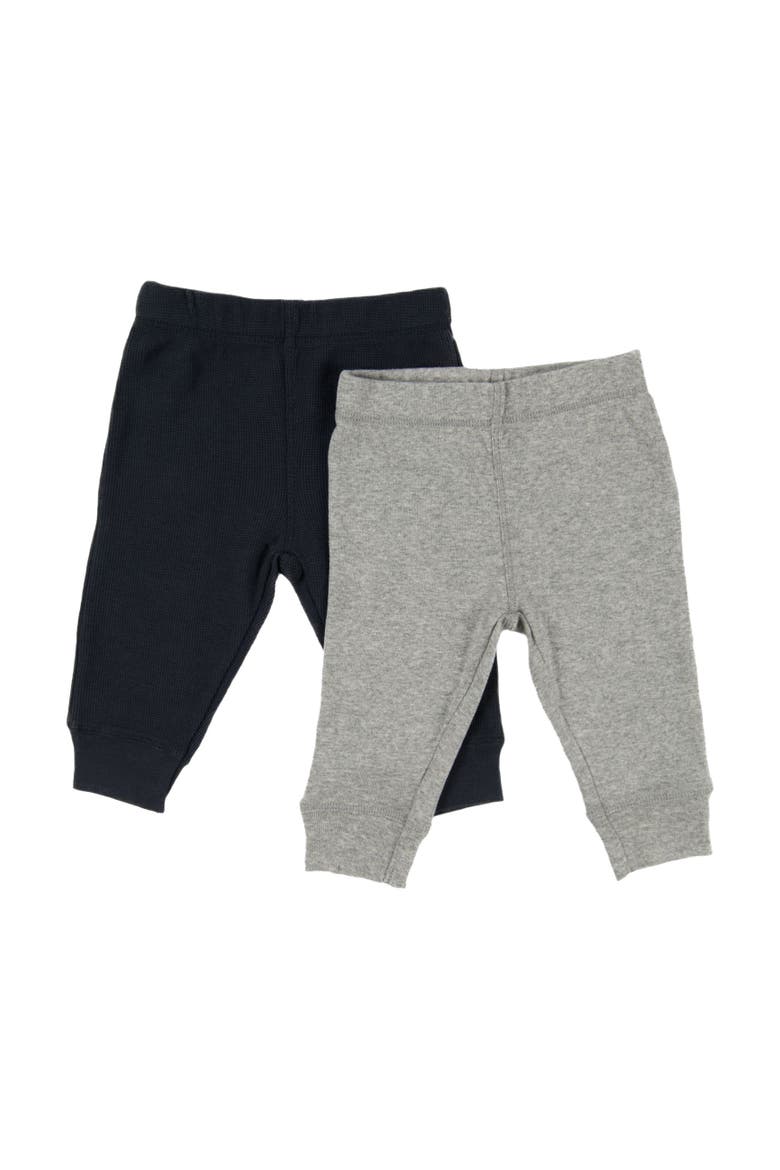 Baby Pants & Leggings Set, Navy Crawling Pant + Colored Legging, Main, color, Light Gray