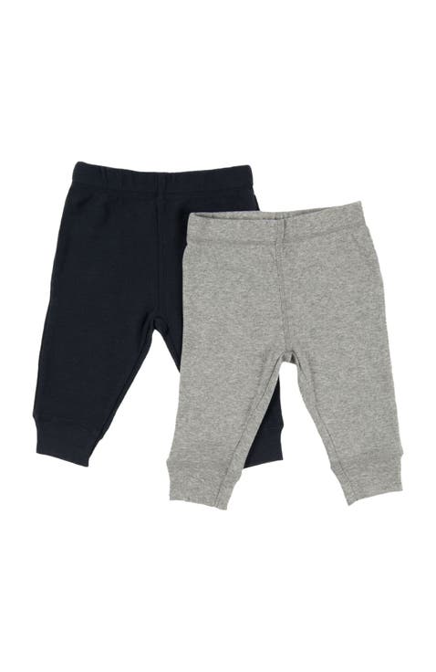 Baby Pants & Leggings Set, Navy Crawling Pant + Colored Legging