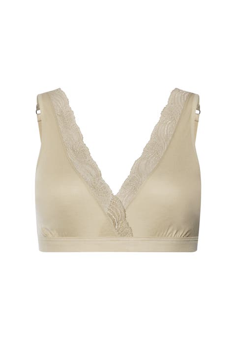 Cotton Delight Lace Trim Cotton Soft Cup Bra
