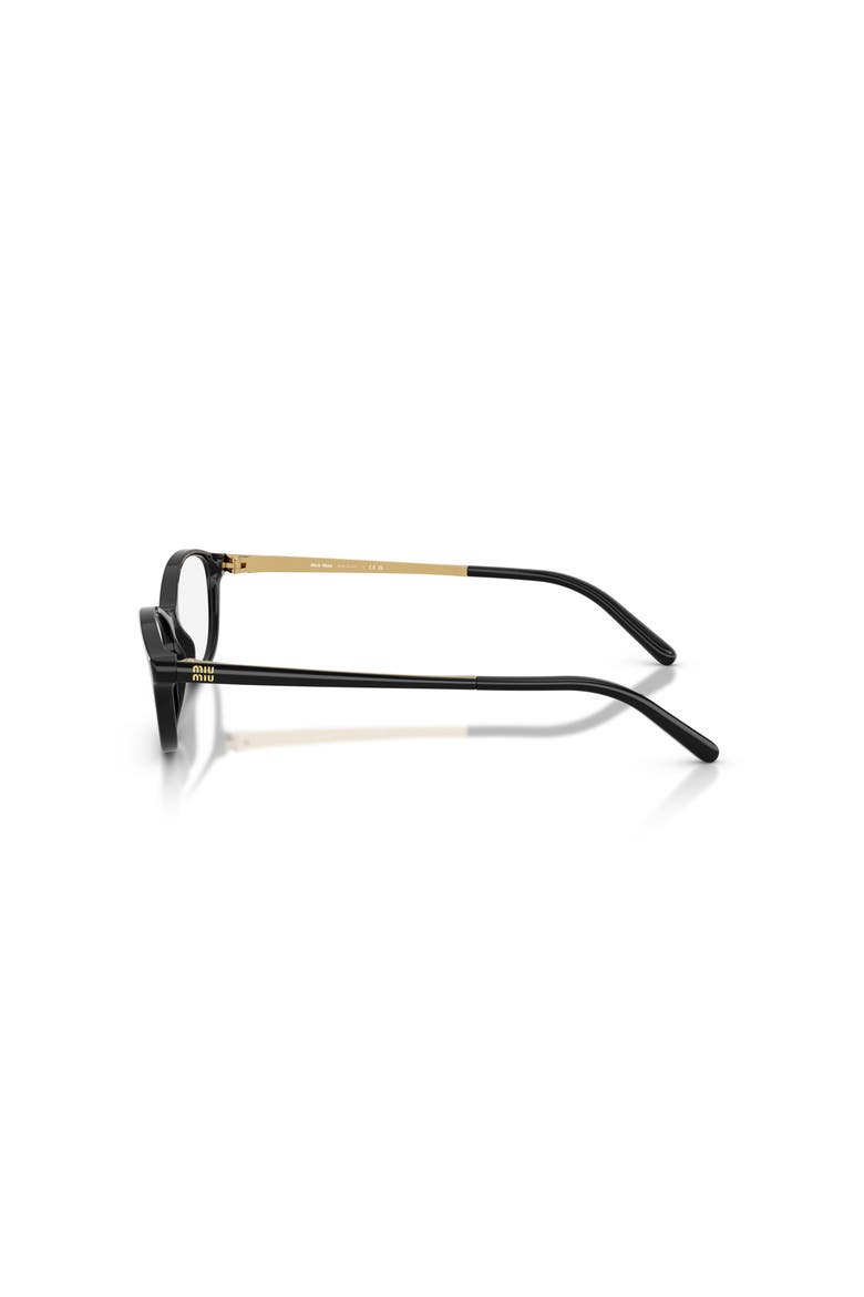 54mm Oval optical glasses, Alternate, color, Black