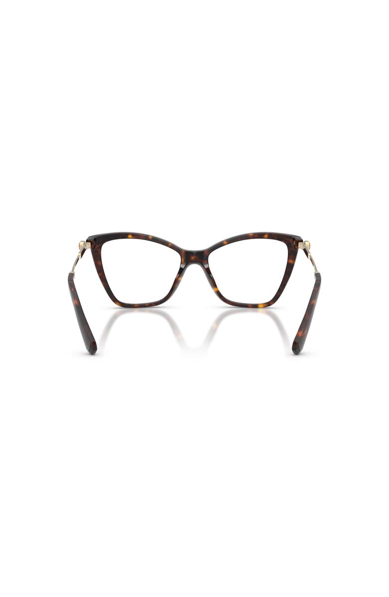 Swarovski 53mm Cat Eye optical glasses, Alternate, color, Tortoise