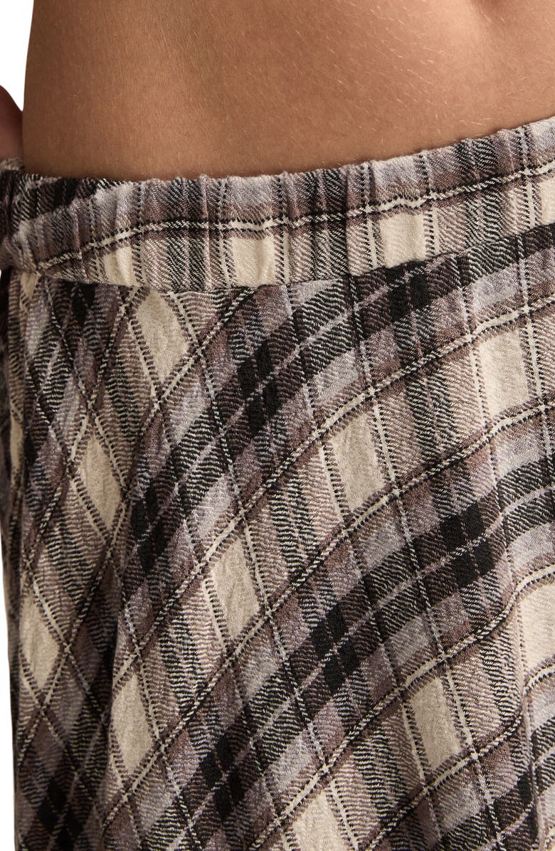 Lucky Brand Plaid Maxi Skirt, Alternate, color, Cream Plaid