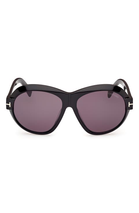 Inger 59mm Round Sunglasses