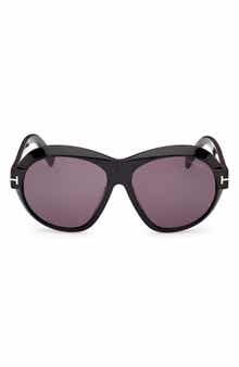 TOM FORD Inger 59mm Round Sunglasses