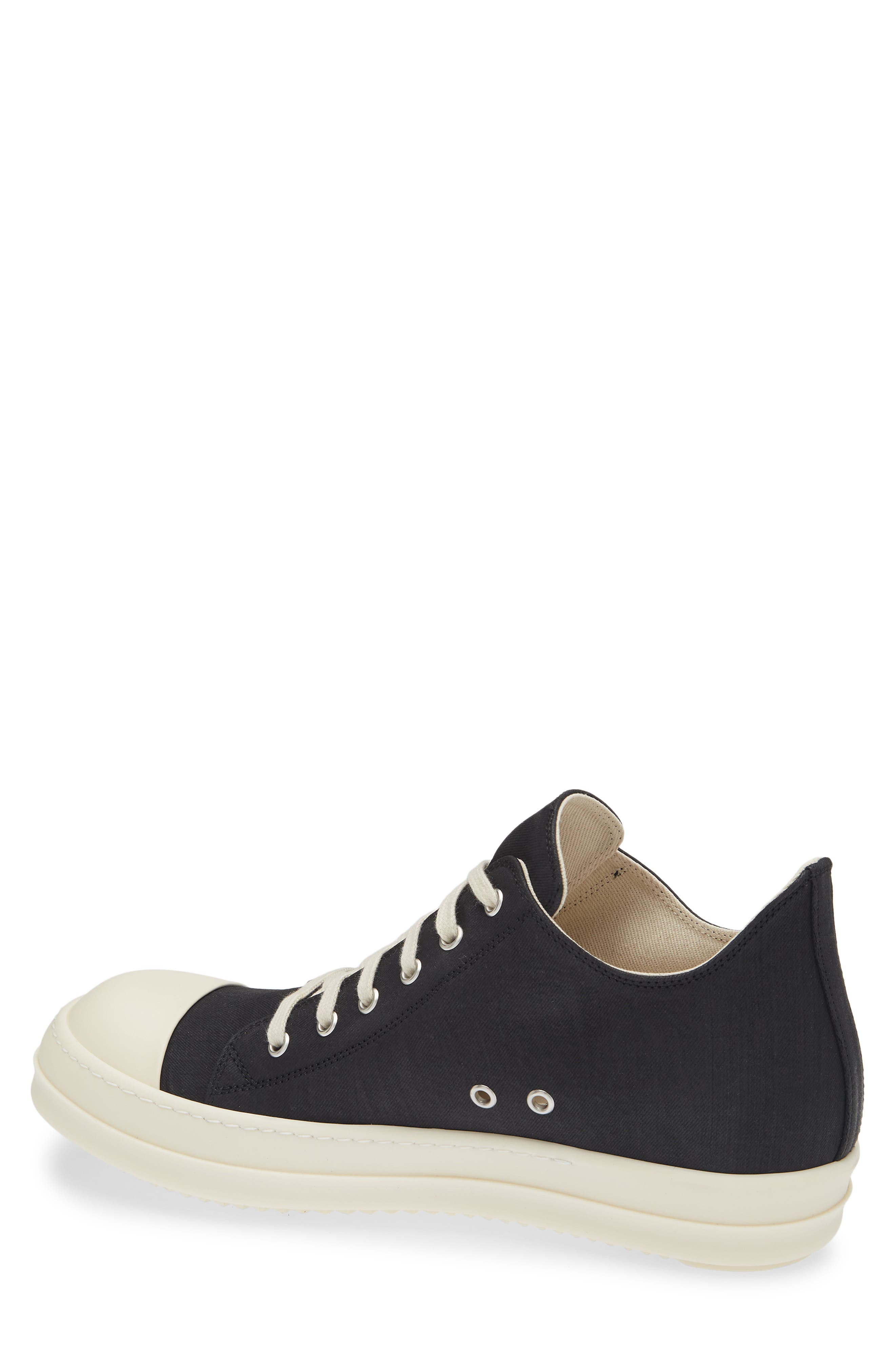 Rick Owens DRKSHDW Low Top Sneaker, Alternate, color, Black/ Milk/ Milk
