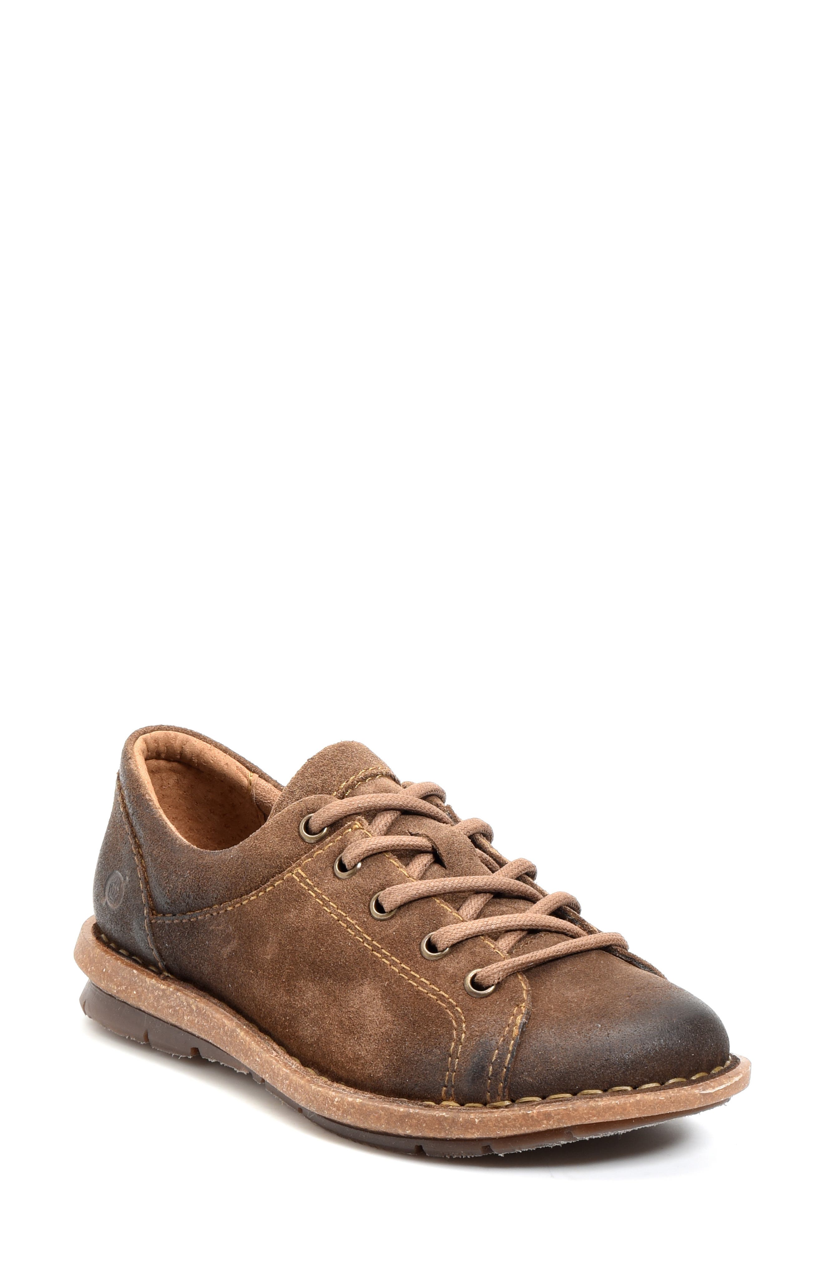 Trevan Water Resistant Sneaker, Main, color, RUST DISTRESSED LEATHER