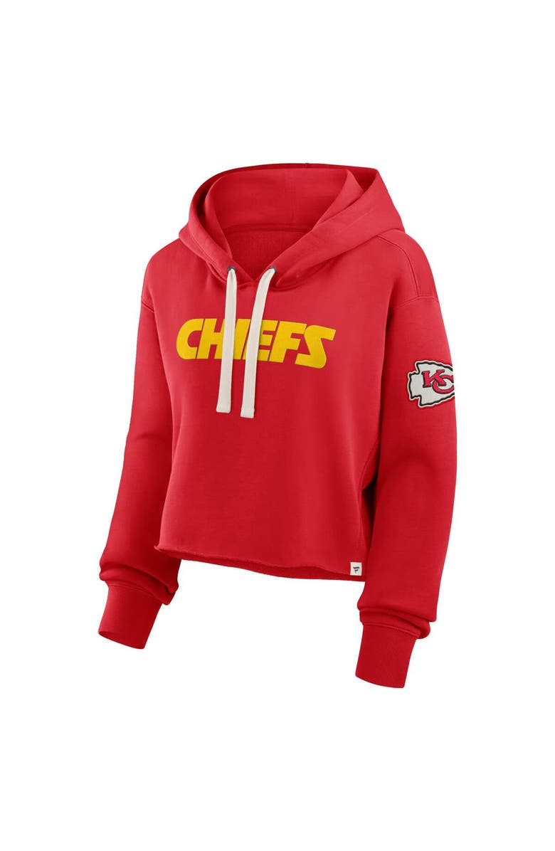 FANATICS Women's Fanatics Red Kansas City Chiefs Oversized Hometown Heritage Cropped Hoodie, Alternate, color, Red