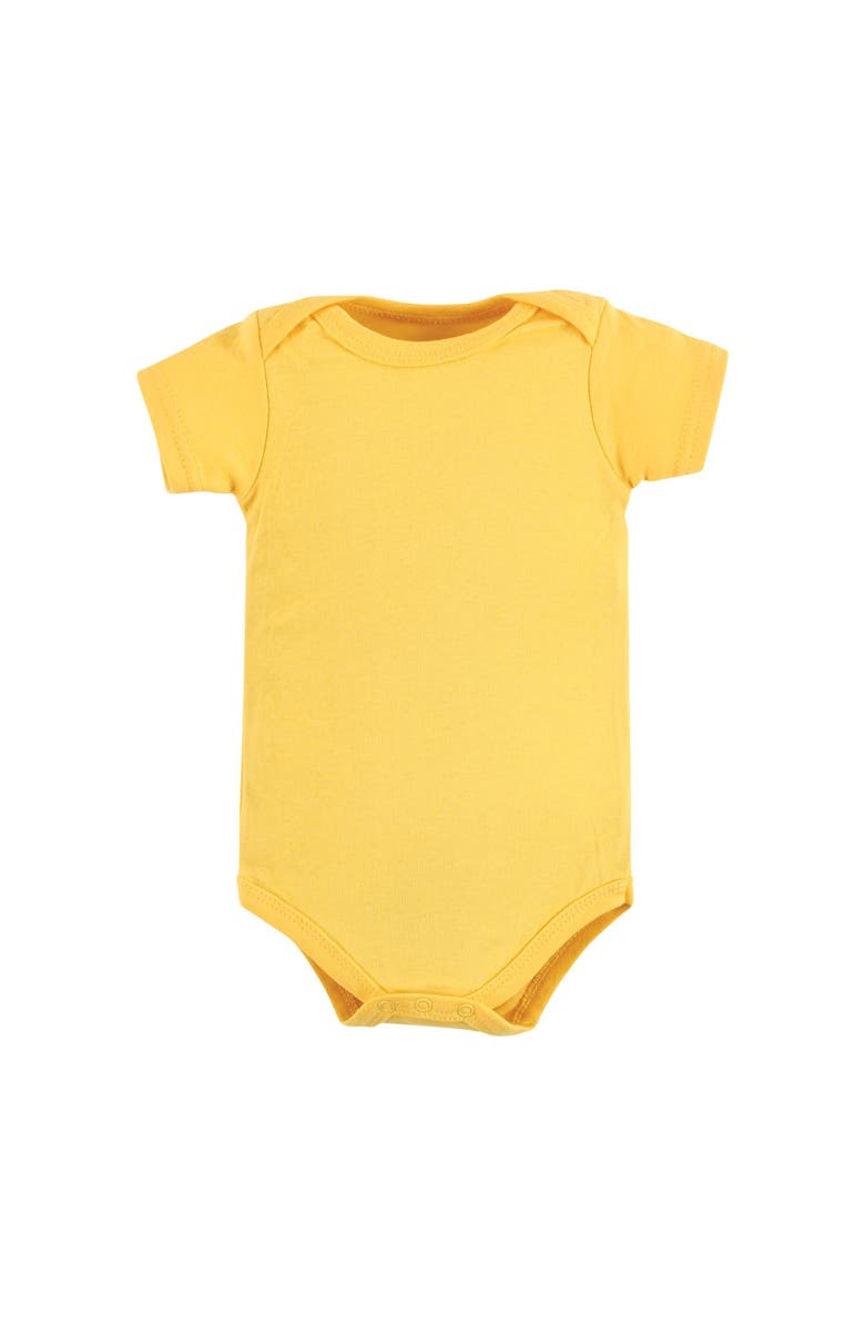 Hudson Baby Cotton Bodysuits 7-Pack, Alternate, color, Happy Planets