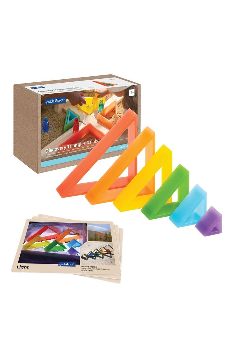 Kaplan Early Learning Company Discovery Triangles - Rainbow - 6 Pieces, Main, color, Multicolored