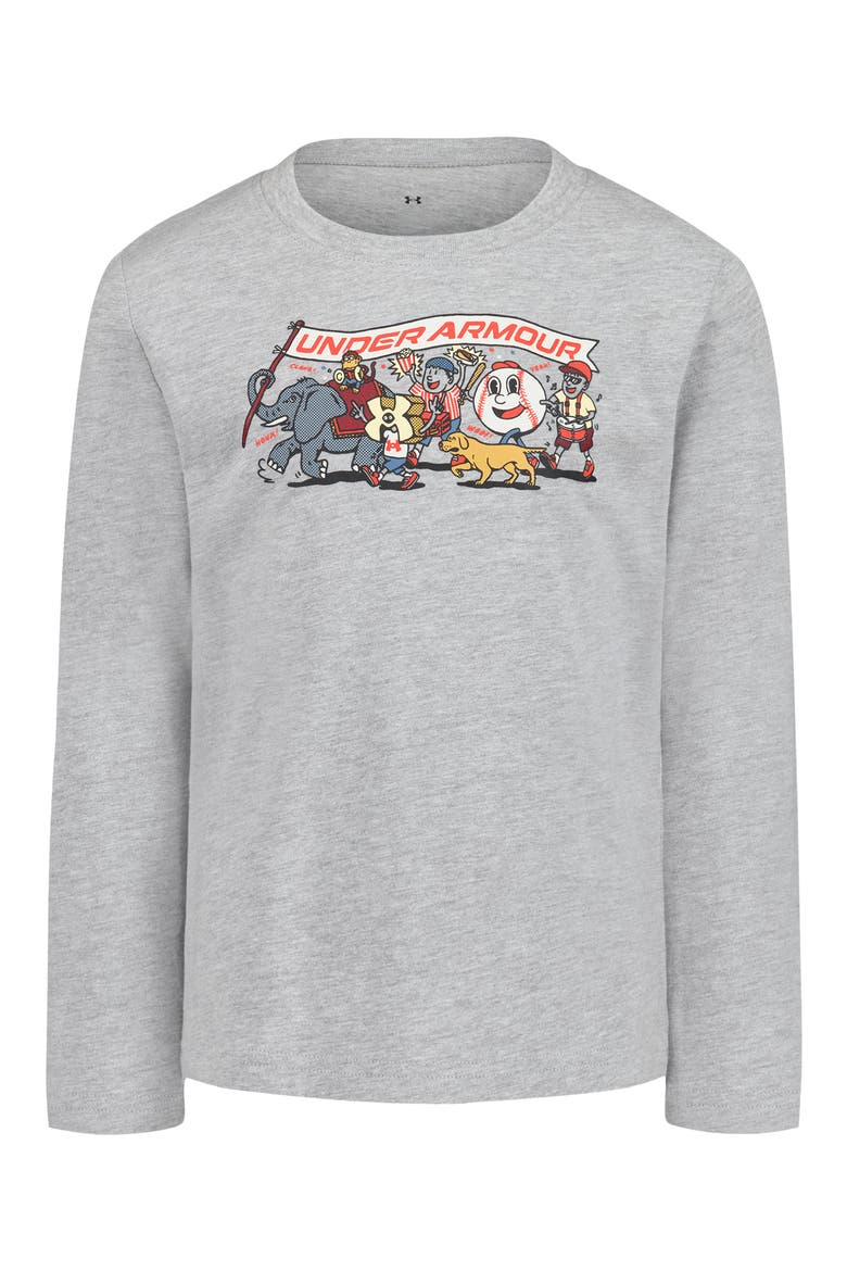 Kids' Parade Graphic Long Sleeve Performance T-shirt, Main, color, MOD GRAY HEATHER