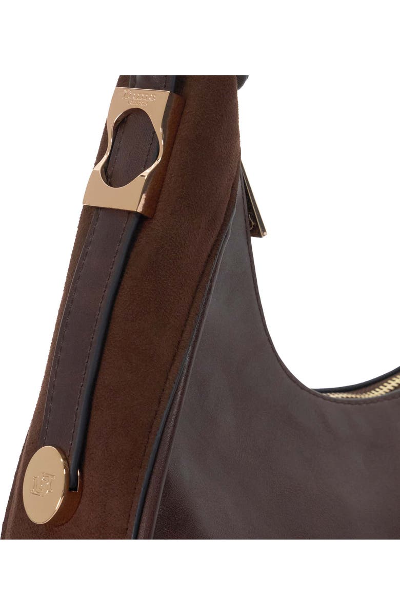 Dune London Dedicated Faux Leather Shoulder Bag, Alternate, color, Brown