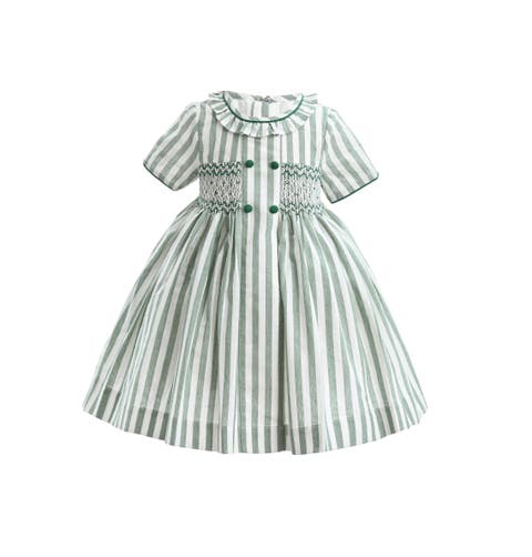 Button-Up Stripe Dress (Baby & Toddler)
