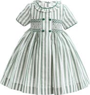 Tulleen Button-Up Stripe Dress
