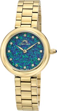 PORSAMO BLEU Opal Swiss Quartz Bracelet Watch, 32mm