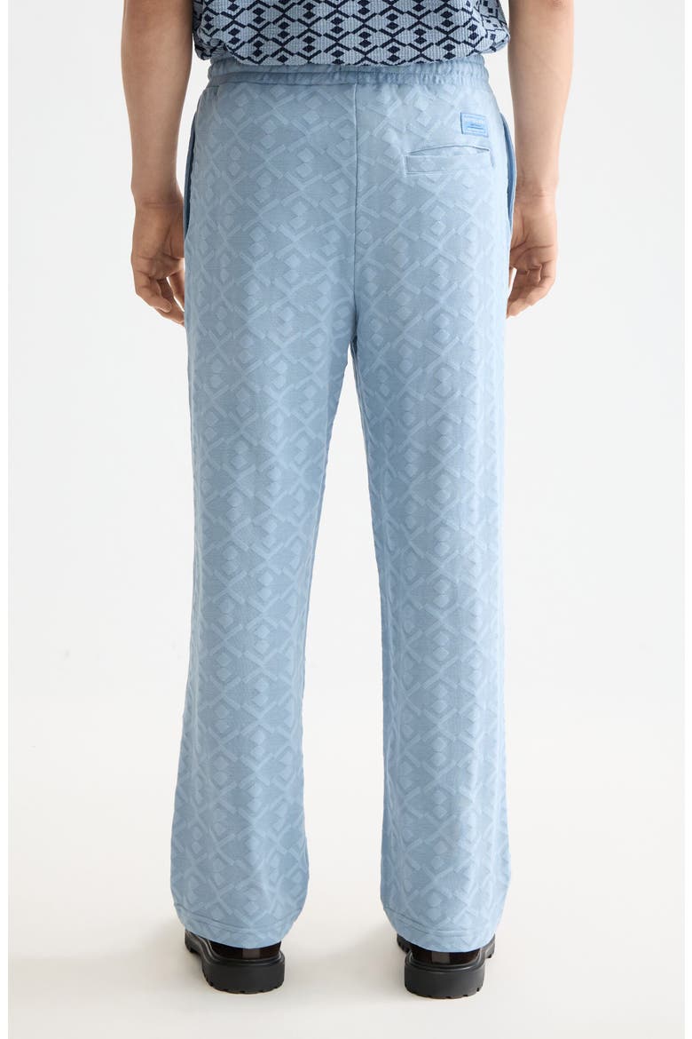 Jacquard Terry Sweatpants, Alternate, color, FADED DENIM