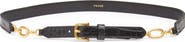 FRAME Croc Embossed Leather Belt