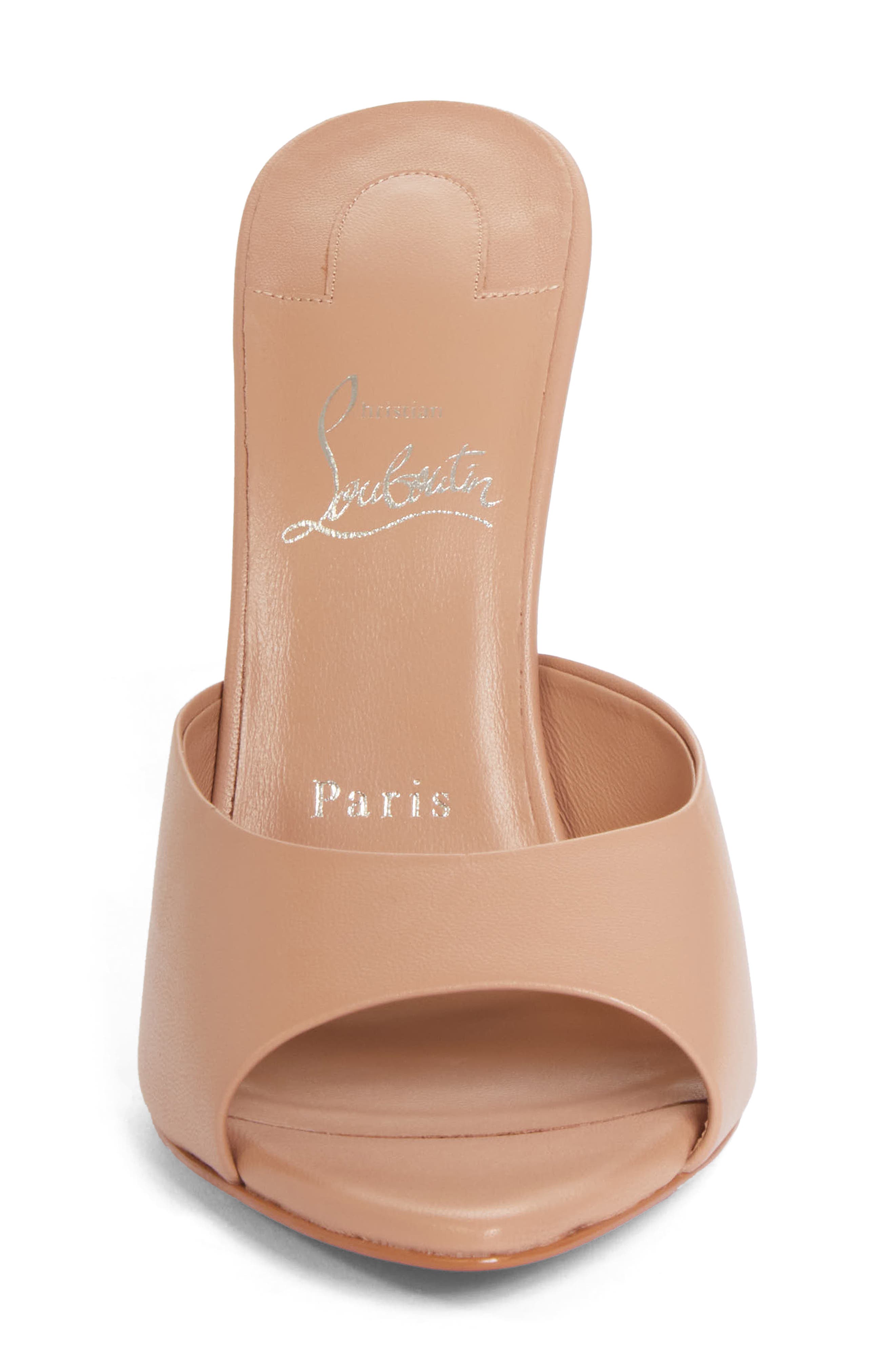 Christian Louboutin Miss Z Pointed Toe Sandal, Alternate, color, Blush/ Blush