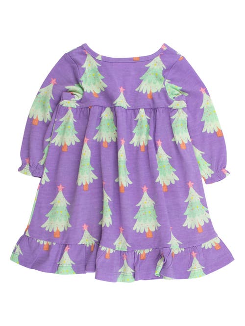 Rufflebutts Girls Holiday Pajama Night Gown In Purple