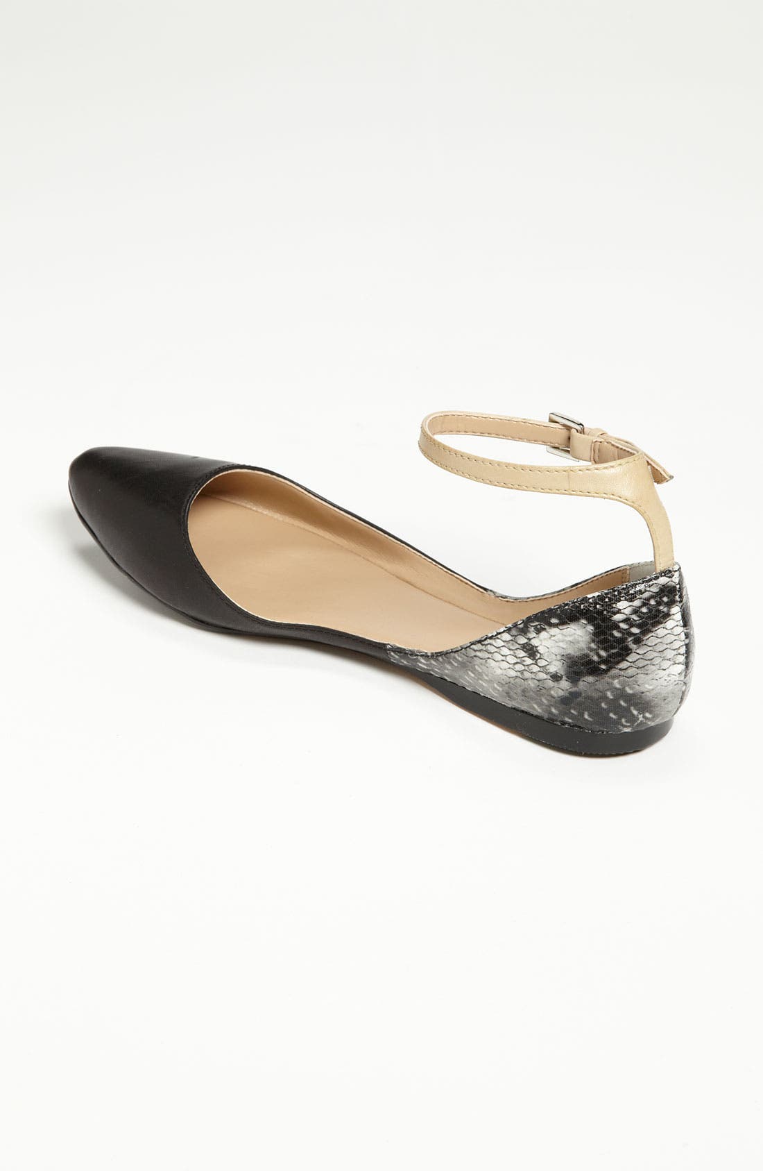 'Karlie' Flat, Alternate, color, BLACK