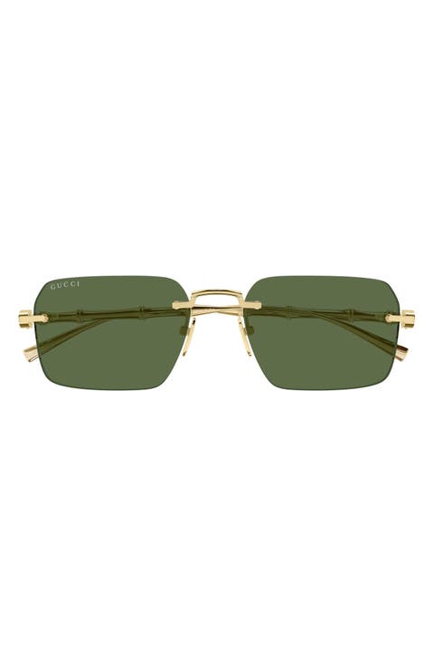 56mm Rectangular Sunglasses