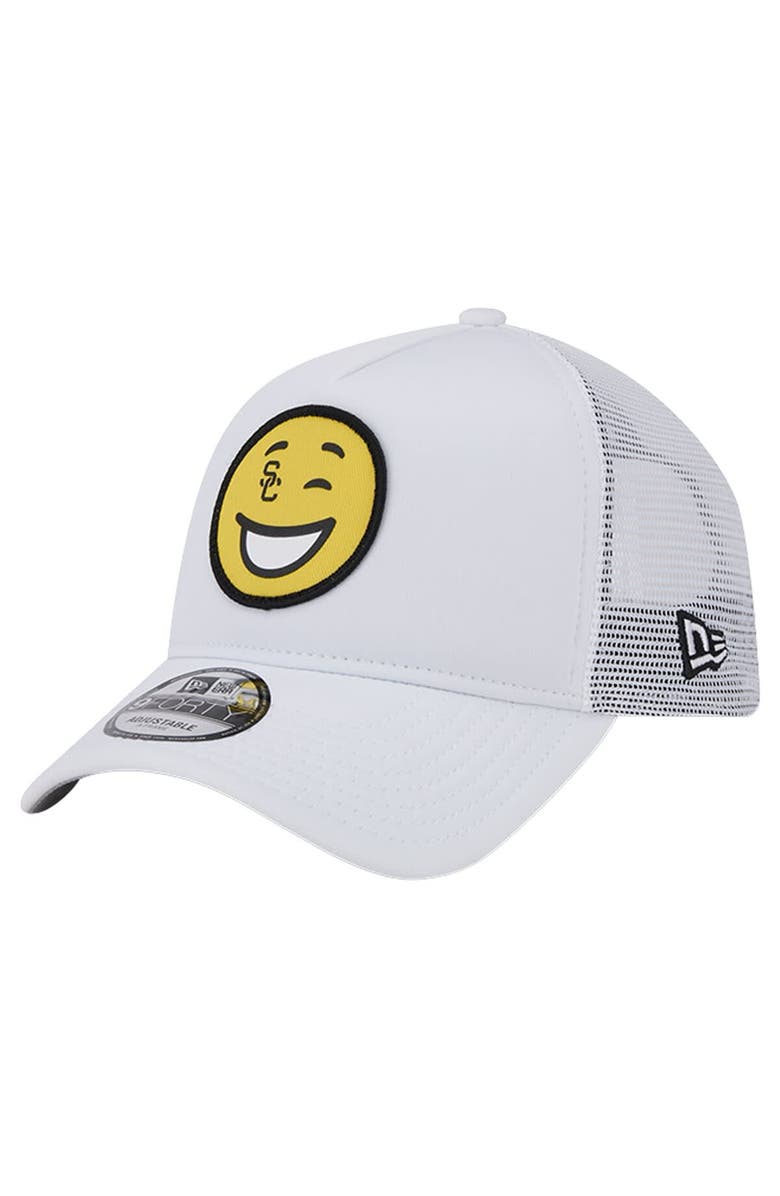 New Era Men's New Era White USC Trojans Wink Foam Trucker Adjustable Hat, Main, color, White