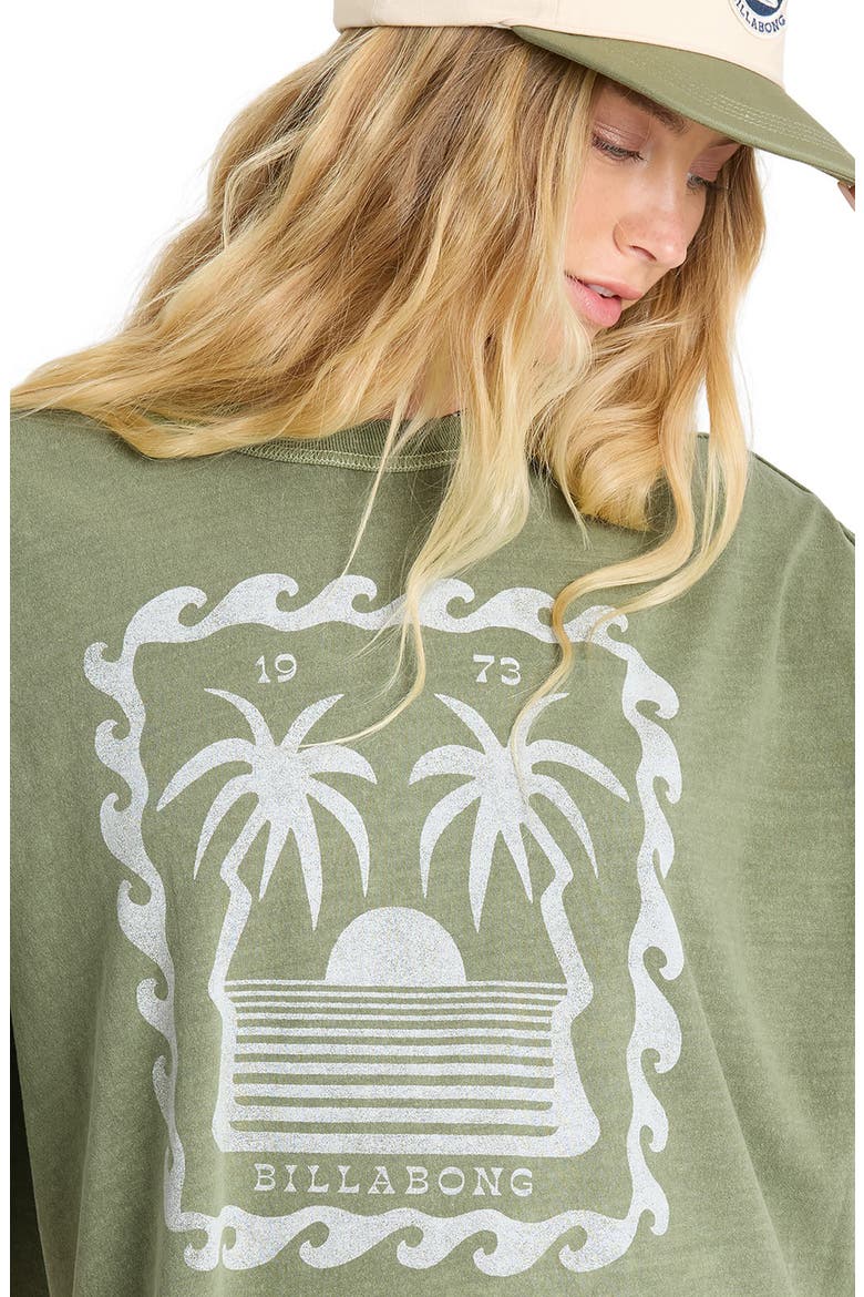 Wave Stamp Graphic T-Shirt, Alternate, color, ARMY GREEN