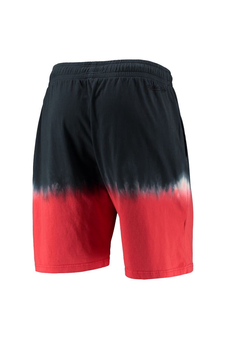 Men's Mitchell & Ness Black/Scarlet Ohio State Buckeyes Tie-Dye Shorts, Alternate, color, Black