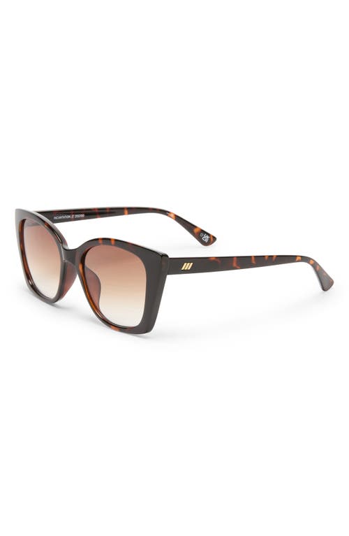 Shop Le Specs Incantation 52mm Square Sunglasses In Tort/brown Grad