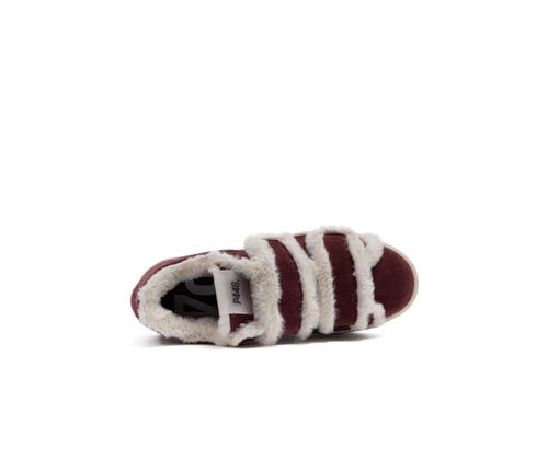 P448 Thea Venice Platform Sneaker In Burgundy