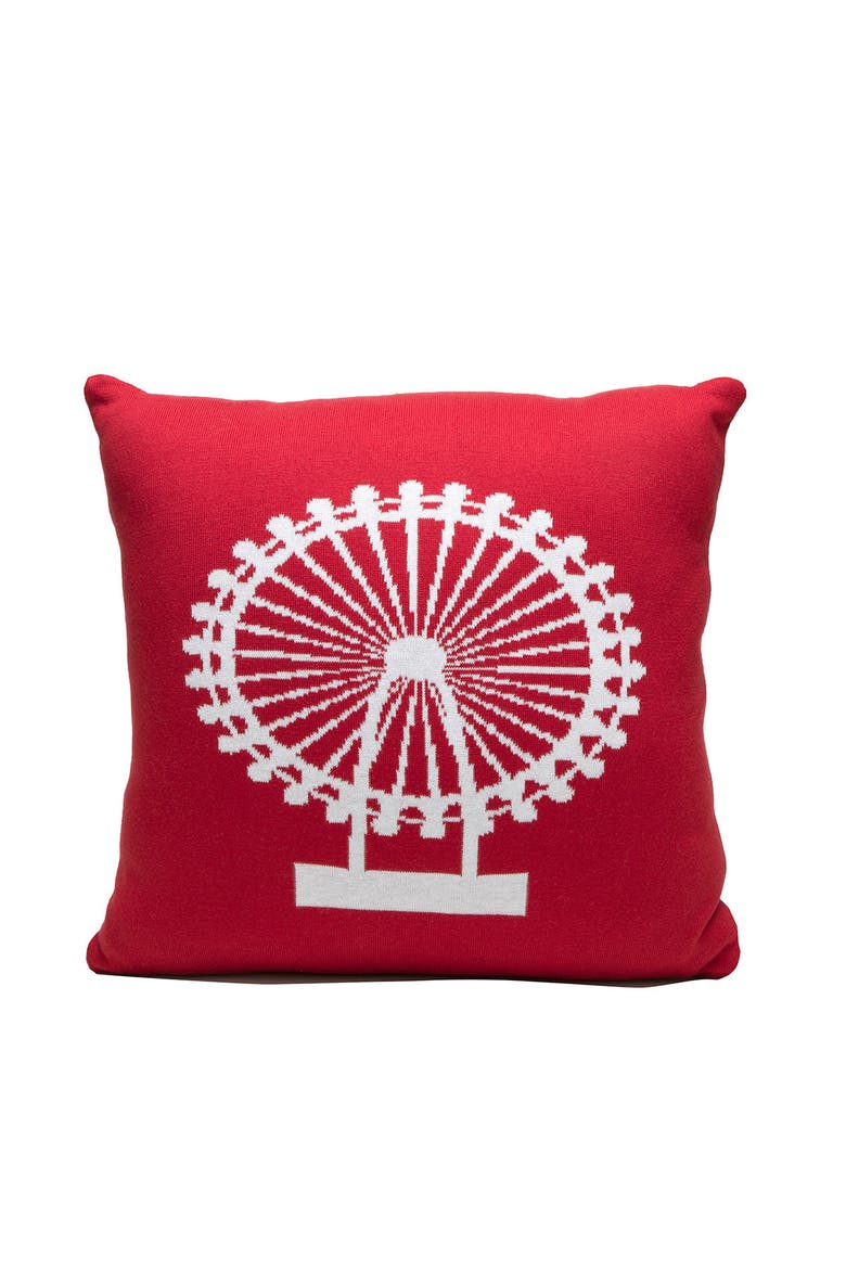 London Pillow, Main, color, White & Blue