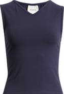 Reformation Wren Cotton V-Neck Tank