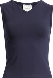 Reformation Wren Cotton V-Neck Tank